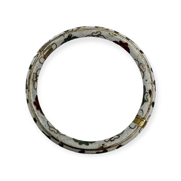 Two 2 bangle bracelets one blue and one white with blue - Picture 2 of 8